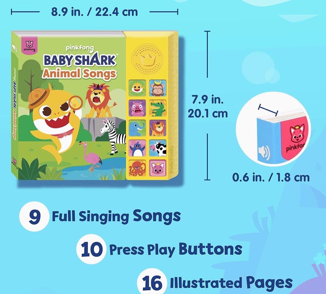 Baby Shark x Pinkfong Animal Sounds Book