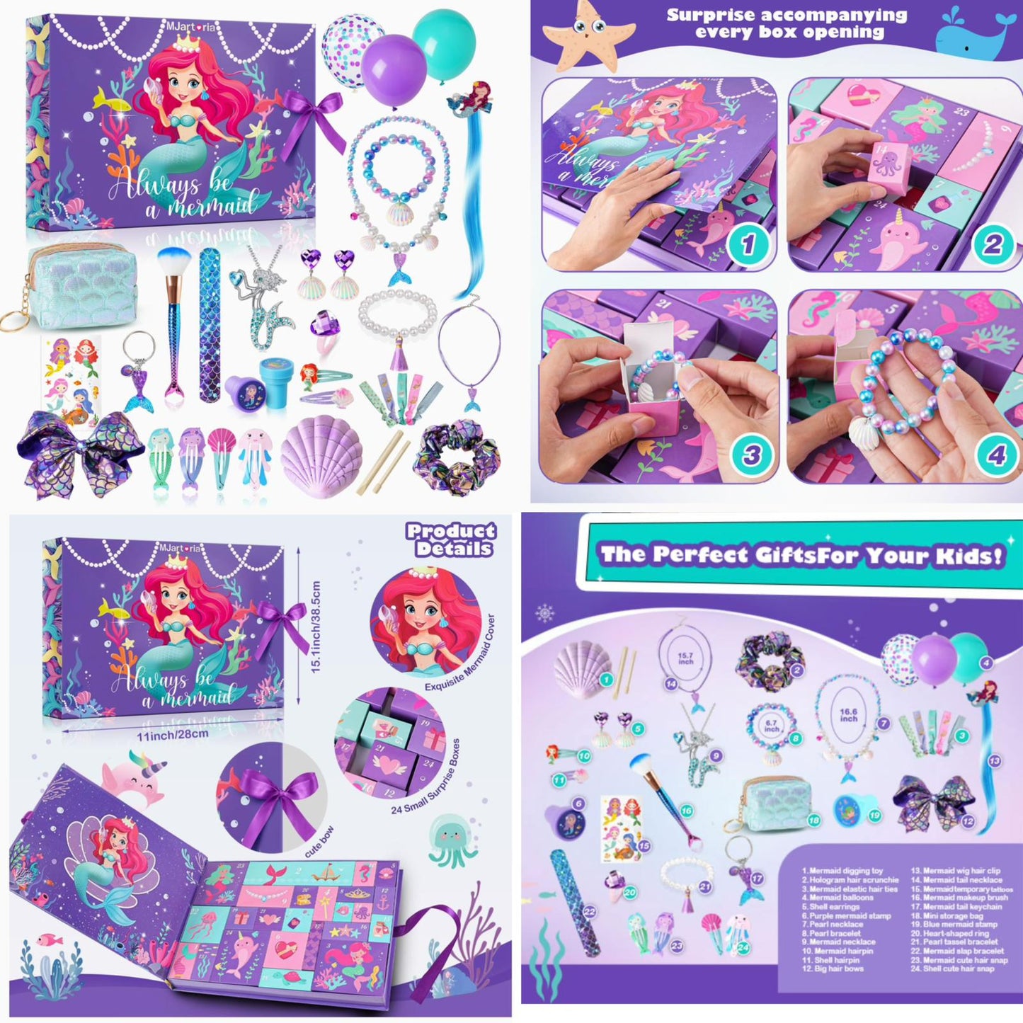 Mermaid Christmas Advent Calendar UK🇬🇧