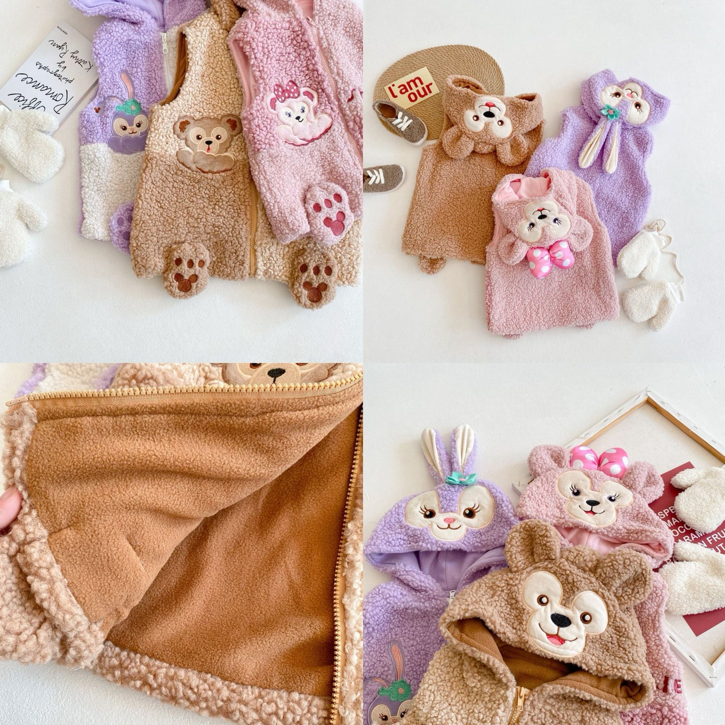 ‼ ️Factory stock‼ ️Duffy and friend doll shaped zipper vest