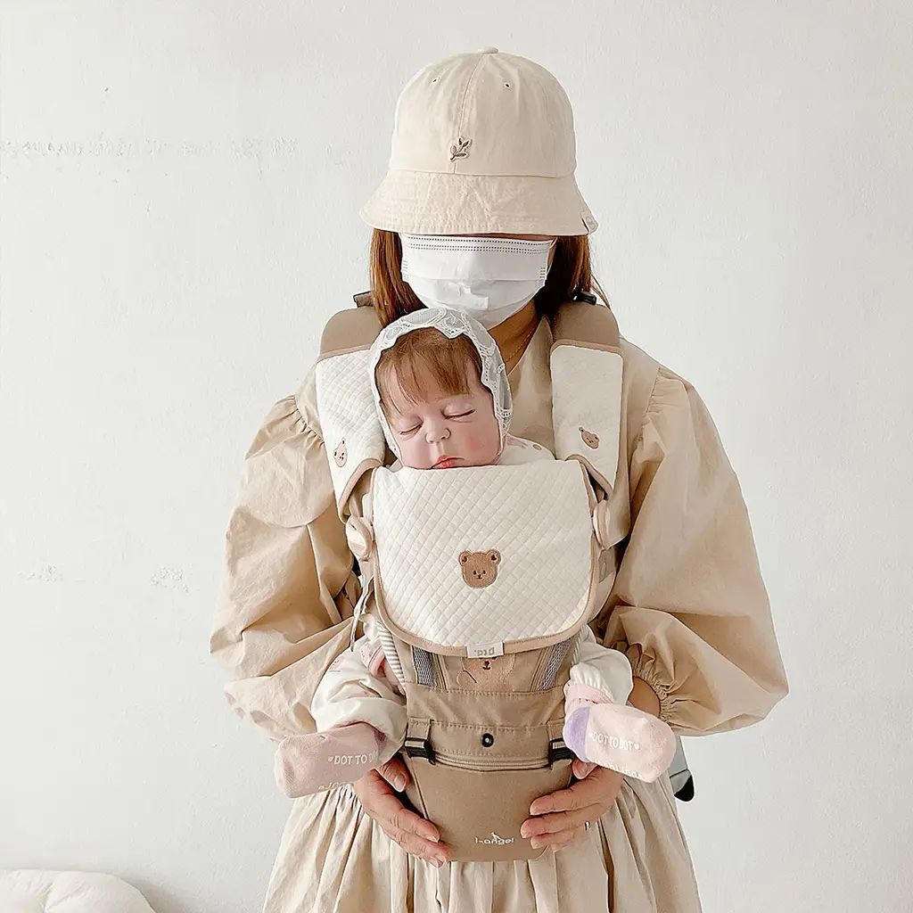 Dottodot organic cotton series - chest saliva towel + shoulder bite towel three-piece set