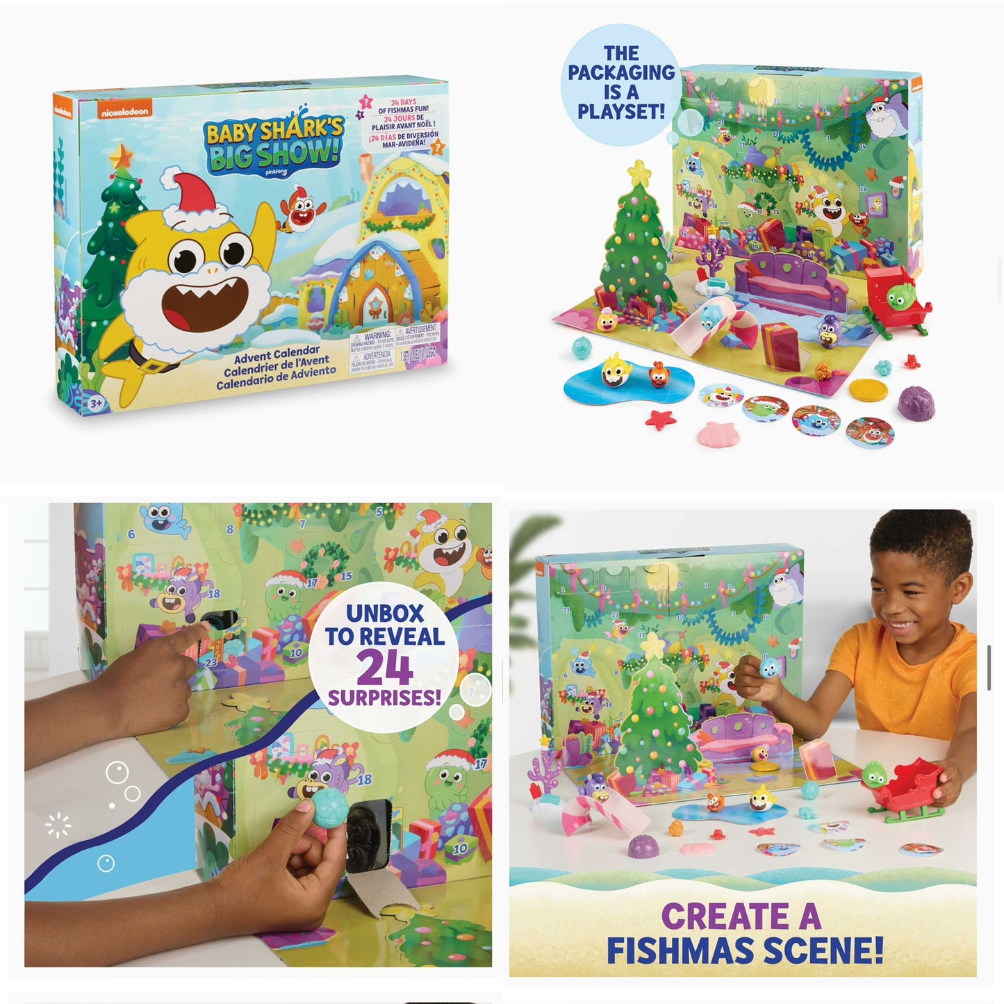 Baby shark Christmas countdown calendar