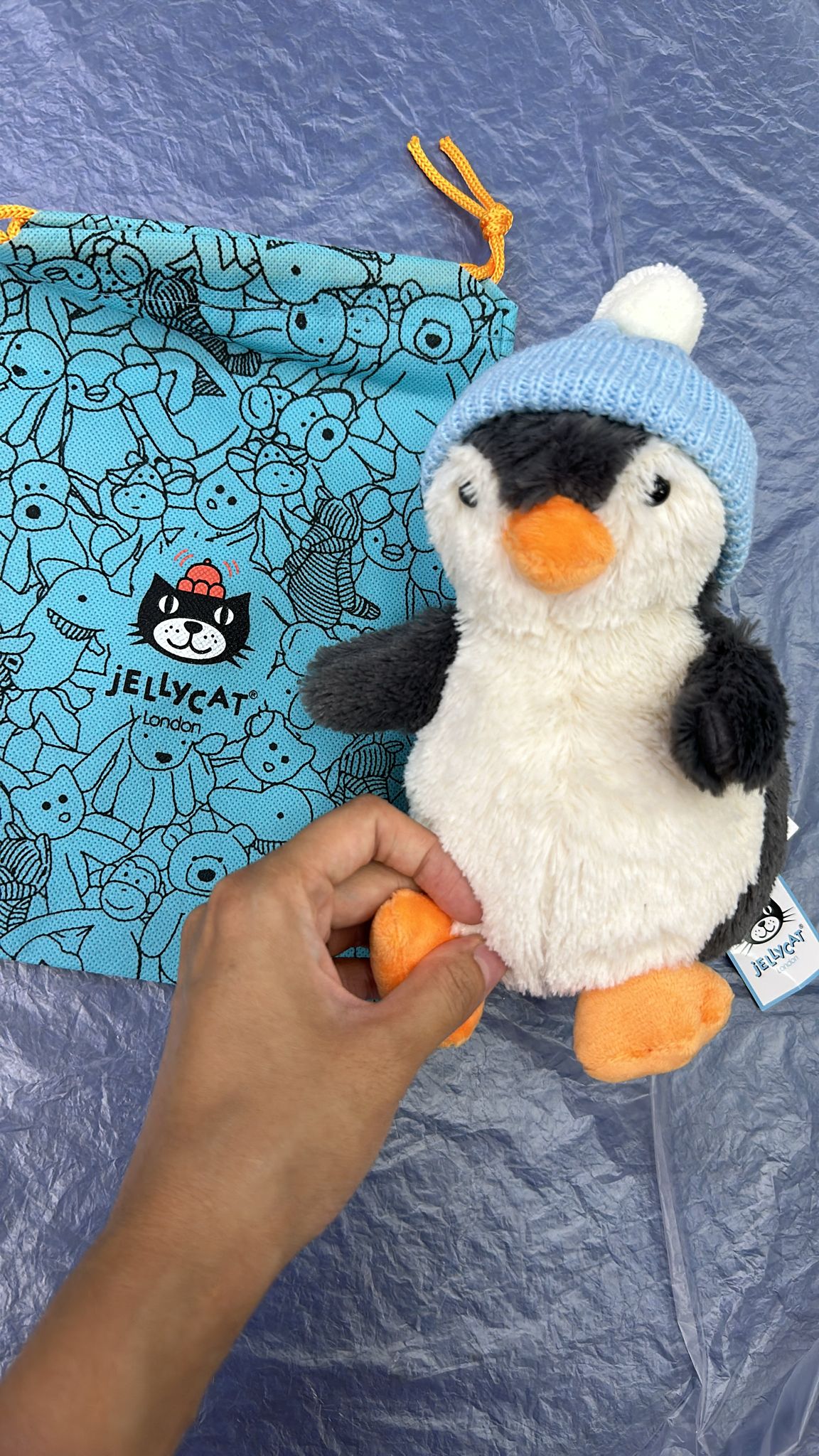 ‼️現貨‼️Jellycat 企鵝仔,包埋帽和袋