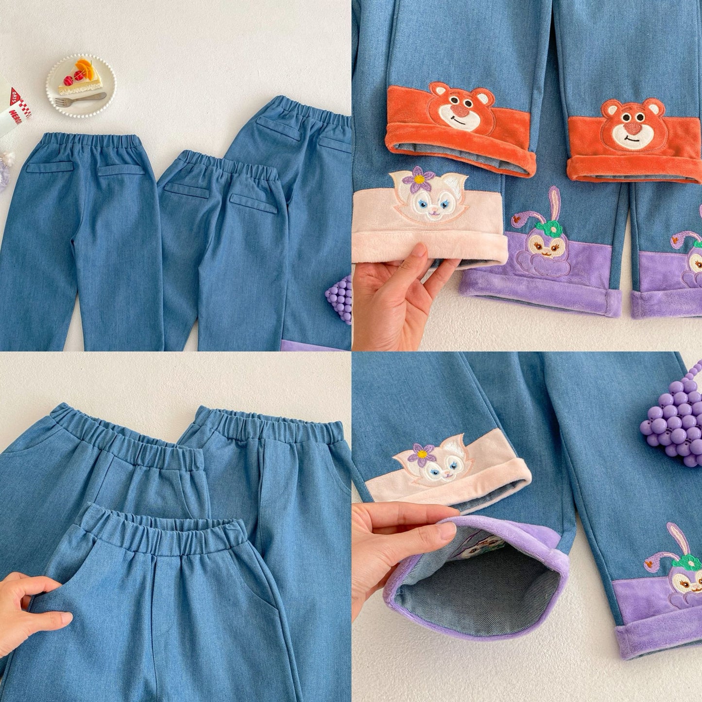 Korean straight-leg long jeans