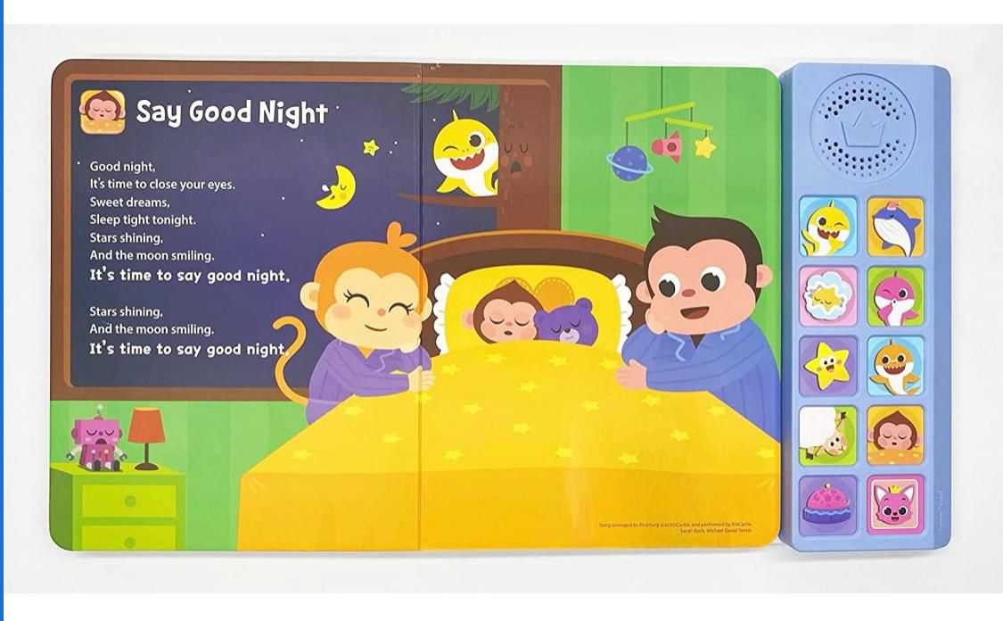 Babyshark x Pinkfong Bedtime Songs Sound Book