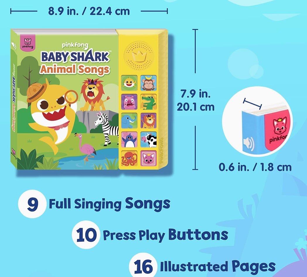 Baby Shark x Pinkfong 動物發聲圖書