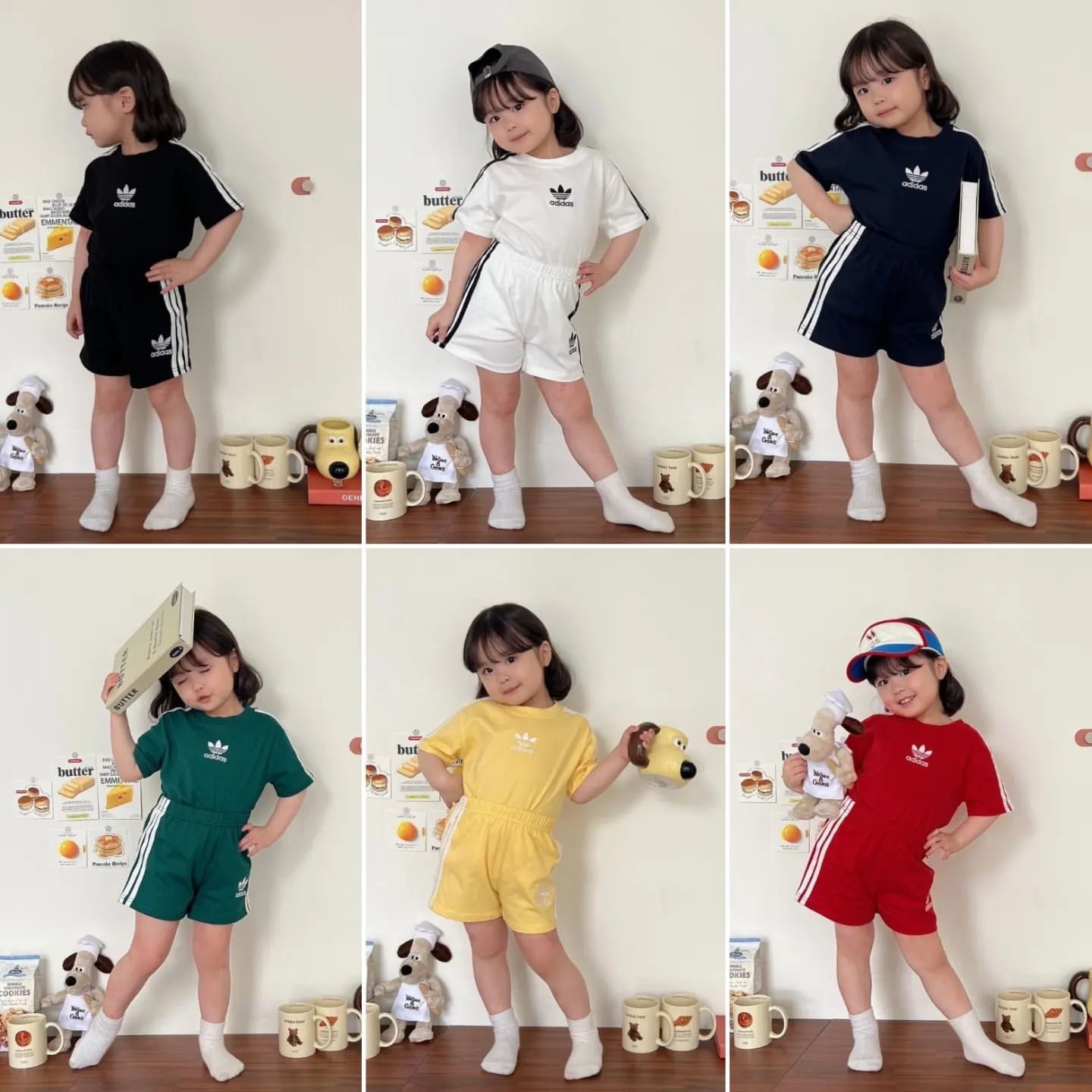 AD classic three-stripe high-end summer set