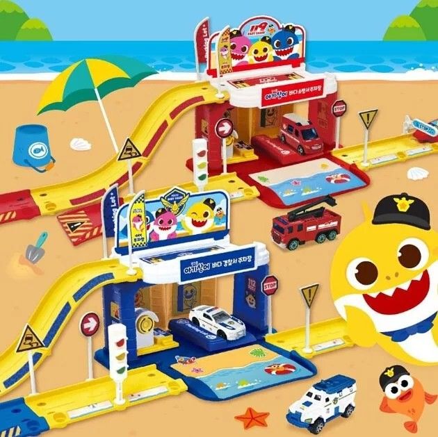Baby Shark Parking Lot Fire Station